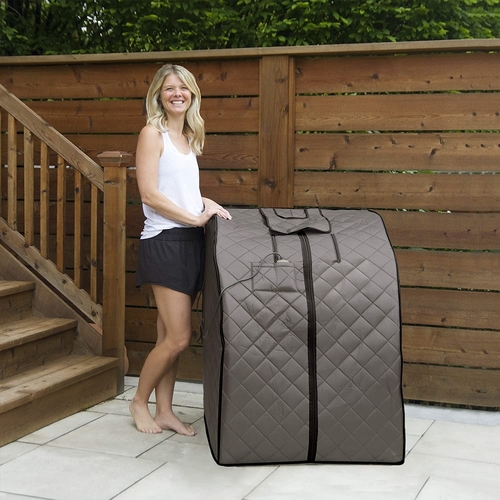 Portable infrared sauna therapy